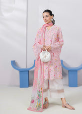 QPrints By Qalamkar Embroidered Lawn 3 Piece Unstitched Suit QLM25QP D-EM-04A ANNA